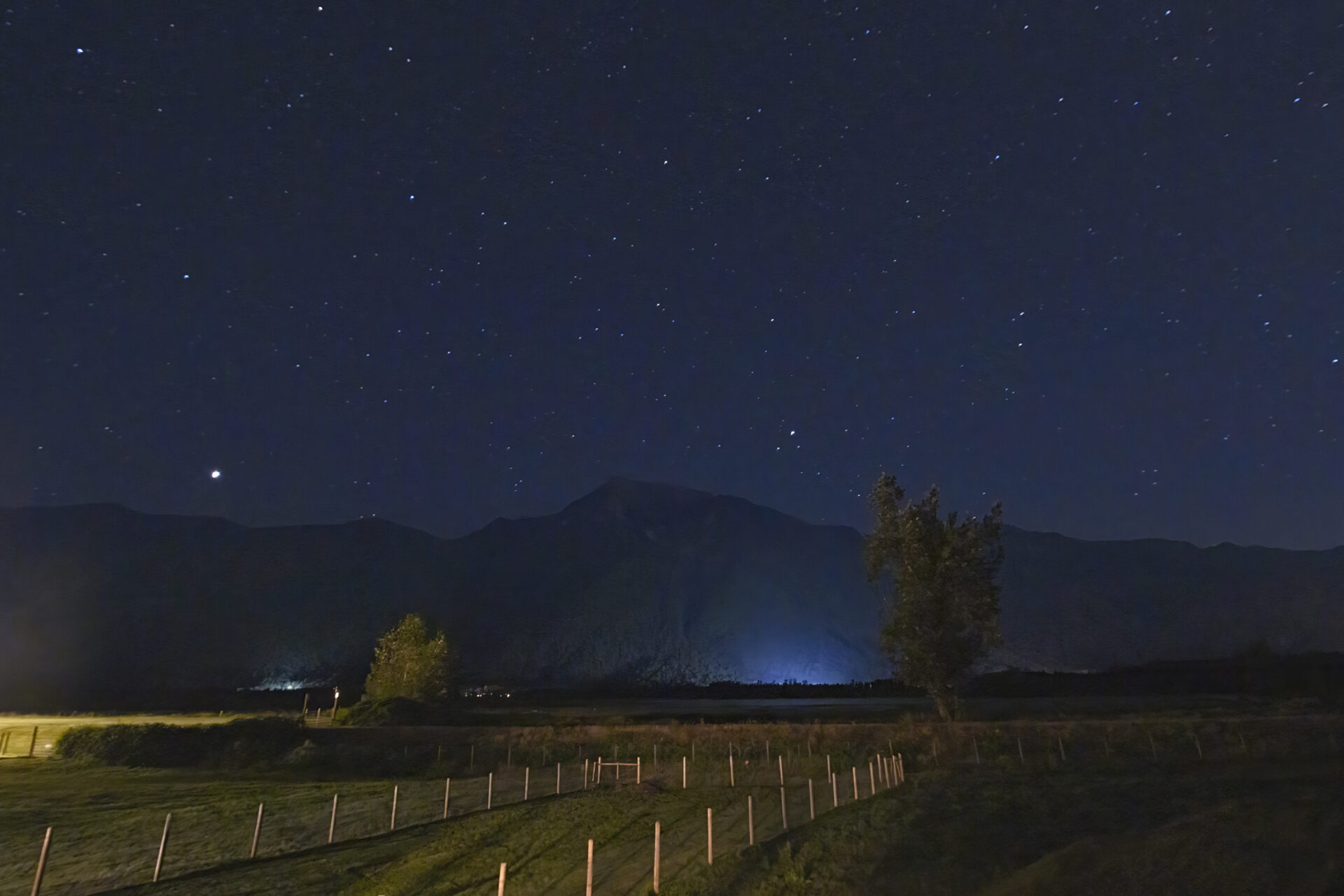 Mount Cheam View at Night